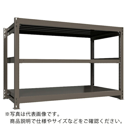 ICHIMAI ( HIKARI製作所 ) 重量ボルトレスラック 段荷重1000Kg H1200×W1800×D900 天地3段 単体グレー ( TH1000-469T3 ) HIKARI製作所(株) 【メーカー取寄】