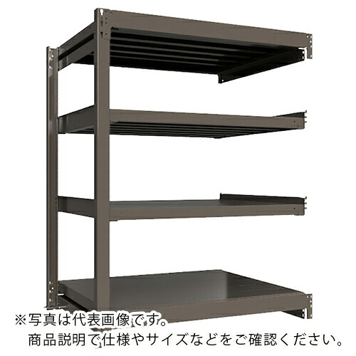 ICHIMAI ( HIKARI製作所 ) 重量ボルトレスラック 段荷重1000Kg H1500×W1200×D900 天地4段 連結グレー ( TH1000-549R4 ) HIKARI製作所(株) 【メーカー取寄】