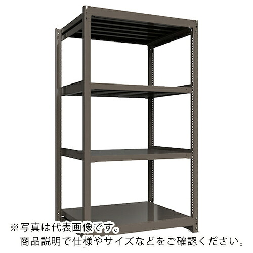 ICHIMAI ( HIKARI製作所 ) 重量ボルトレスラック 段荷重1000Kg H2100×W1200×D900 天地4段 単体グレー ( TH1000-749T4 ) HIKARI製作所(株) 【メーカー取寄】
