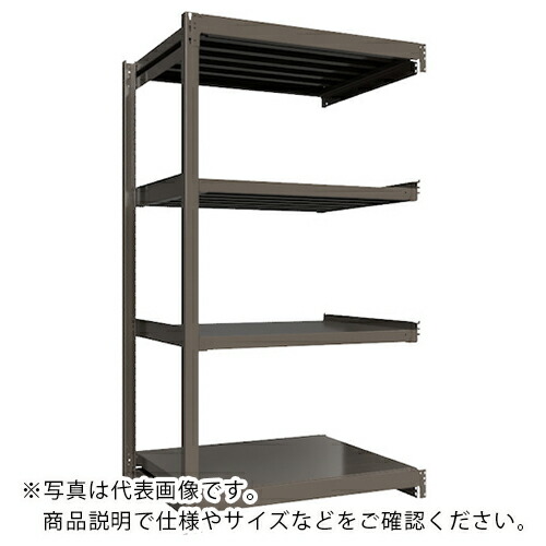 ICHIMAI ( HIKARI製作所 ) 重量ボルトレスラック 段荷重1000Kg H2100×W1200×D900 天地4段 連結グレー ( TH1000-749R4 ) HIKARI製作所(株) 【メーカー取寄】