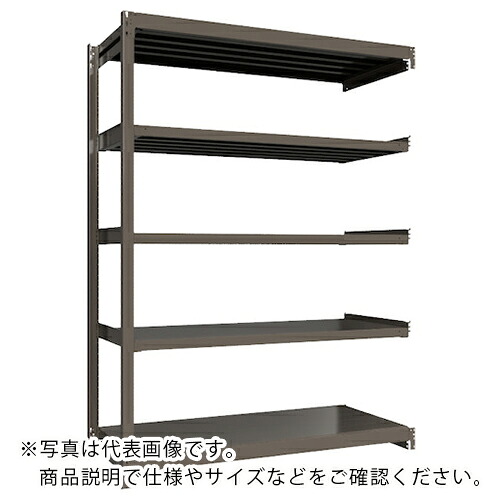 ICHIMAI ( HIKARI製作所 ) 重量ボルトレスラック 段荷重1000Kg H2400×W1800×D750 天地5段 連結グレー ( TH1000-867R5 ) HIKARI製作所(株) 【メーカー取寄】