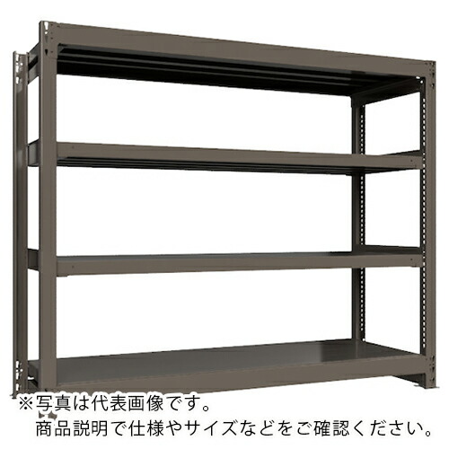 ICHIMAI ( HIKARI製作所 ) 重量ボルトレスラック 段荷重1000Kg H1500×W1800×D600 天地4段 単体グレー ( TH1000-566T4 ) HIKARI製作所(株) 【メーカー取寄】