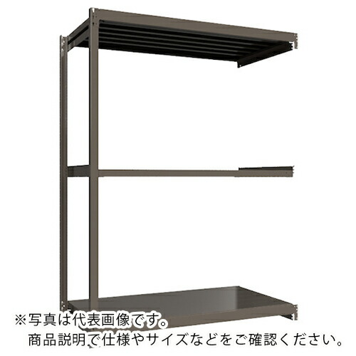 ICHIMAI ( HIKARI製作所 ) 重量ボルトレスラック 段荷重1000Kg H2400×W1800×D900 天地3段 連結グレー ( TH1000-869R3 ) HIKARI製作所(株) 【メーカー取寄】