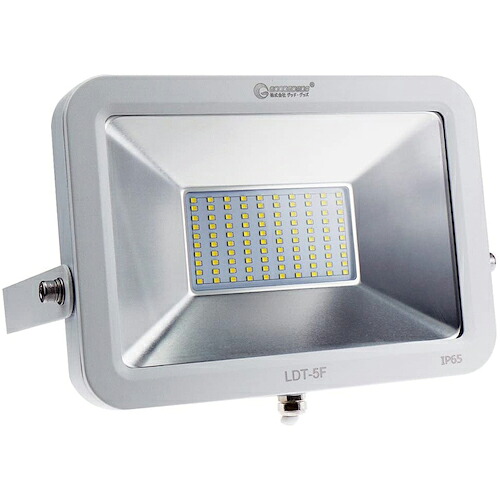 グリーンクロス LED投光器 50W 6000LM ホワイトタブレット型 三芯 LDT-5F ( 6300031404 ) (株)グリーンクロス 【メーカー取寄】