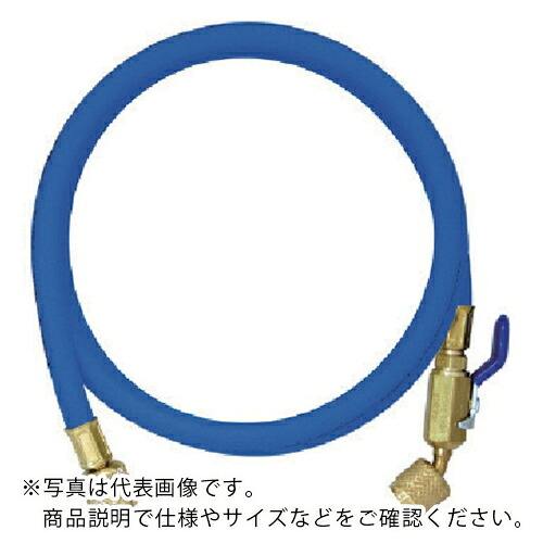 【SALE通貨価値】Asada ( アサダ ) R410A用チャージングホースプラス2 どんぶり鉢弁膜付 92糎 青 ( Y29203 ) 【製造業者取寄】