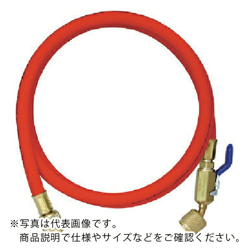 【SALE通貨価値】Asada ( アサダ ) R410A用チャージングホースプラス2 どんぶり鉢弁膜付 92糎 赤 ( Y29603 ) 【製造業者取寄】