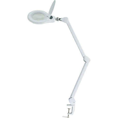 SK ( 新潟精機 ) アーム式LED拡大鏡 無段階調光機能付 2倍 Φ116mm ( LS2-125AD )|配管材料プロ トキワ