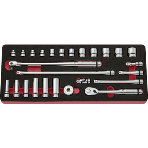 nepros ( 京都機械工具 ) nepros 9.5sq.ソケットレンチセット[26点] ( NTB3X26C ) 京都機械工具(株) 【メーカー取寄】