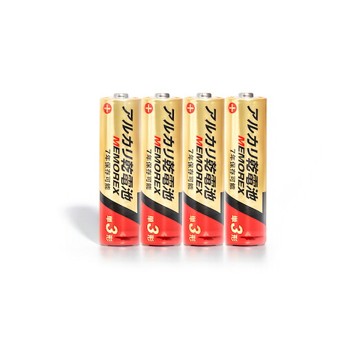 グリーンクロス MEMOREXアルカリ電池 単3形 LR6-4S7 720本セット ( 6300044190 ) (株)グリーンクロス 【メーカー取寄】