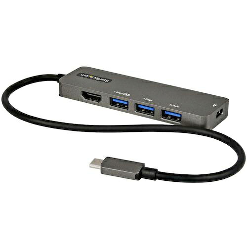 StarTech マルチポートアダプタ/USB-C/シングル管する/4K60サイクル HDMI/100W PD/4界面USBこしき ( DKT30CHPD3 )