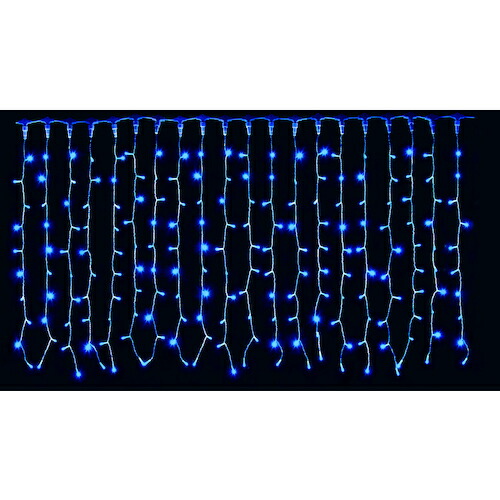 グリーンクロス LEDカーテンライト2C 200球 ブルー ( 6300045127 ) (株)グリーンクロス 【メーカー取寄】