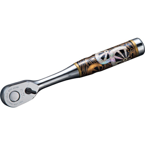 nepros ( 京都機械工具 ) nepros 9.5sq.漆ラチェットハンドル(源氏車) ( NBR390AJGE ) 京都機械工具(株) 【メーカー取寄】