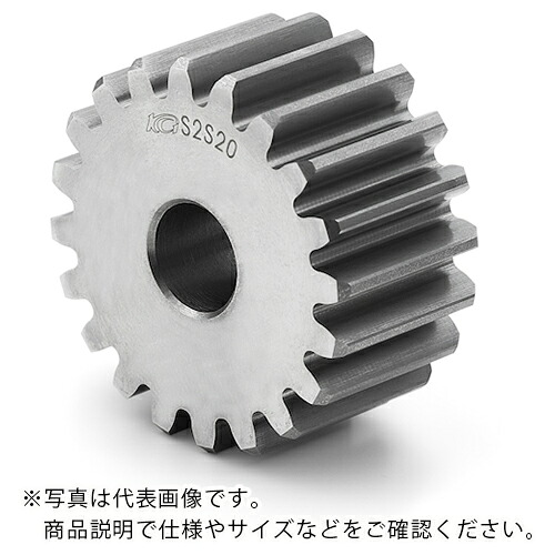 KG ( 協育ギヤー製作 ) S45C平ギヤー つら構えA1 モデュール2 歯数100 歯幅20粍 穴径Φ18粍 ( S2S 100A-2018F )