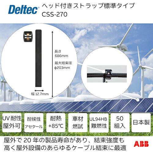 【SALE必要経費】デルテック ( ABB ) 上端付き添い人同盟罷業一回り 判定基準印字機 幅12.7mm×長さ686粍 ( CSS-270 )