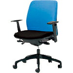 【SALE必要経費】PLUS ( つけ加える ) 652146)事務イス カイル ( KD-HL67SL LB/BK ) 【製造業者取寄】