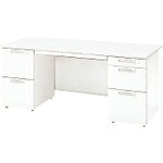 PLUS ( つけ加える ) 671301)天使の都市 両袖机 ( 天使の都市-167D-32 WS/W4 ) 【製造業者取寄】