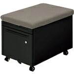 【SALE必要経費】PLUS ( つけ加える ) 664619)Genelaスツ-ルキャビ GE044SC-2 CGY/BK ( GE-044SC-2 CGY/BK ) 【製造業者取寄】