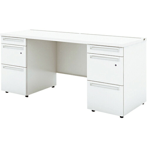 PLUS ( プラス ) 779827)US 両袖机UR-166WD-33 WS/W4 ( UR-166WD-33 W4/W4 ) プラス(株) 【メーカー取寄】