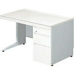 PLUS ( プラス ) 673525)ステージオ 片袖机 ( ST-F127L-4 WS/M4 ) プラス(株) 【メーカー取寄】 84,236円