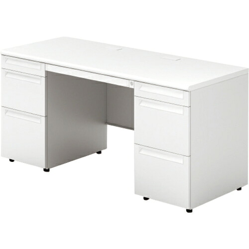 PLUS ( つけ加える ) 669698)US 両袖机 ( US-NS156D-33 WS/W4 ) 【製造業者取寄】