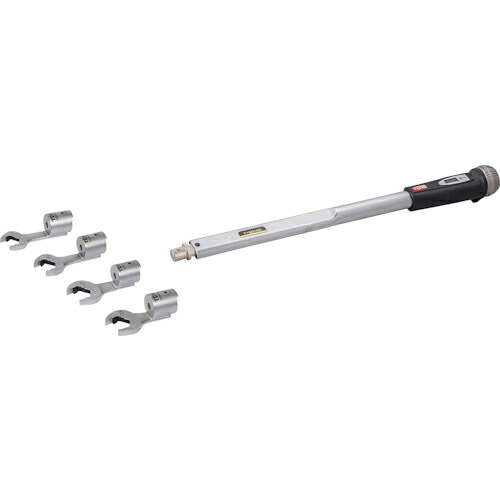 TONE 差替式トルクレンチ(プレセット形) クイックスパナヘッドセット 適合交換ヘッド19DRSQ-17・19・22・24 ( T19D200RSQ40 ) TONE(株) 【メーカー取寄】