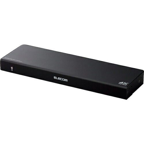 ELECOM ( エレコム ) HDMI分配器 4K60p対応 1入力 8出力 ( VSP-HDP18BK ) エレコム(株) 【メーカー取寄】