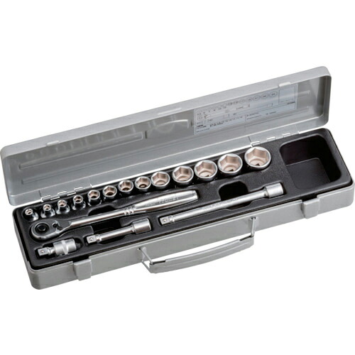 TONE ソケットレンチセット 17pcs 6角 ( 1570MS )