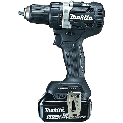 マキタ 充電式ドライバドリル 18V 最大トルク60N・m 黒 6.0Ah (本体・バッテリ・充電器・ケース付) ( DF484DRGXB )