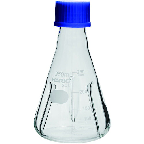 【SALE必要経費】HARIO ( ハリオサイエンス ) バッフル付き添い人ねじ口三角瓶 250mL ( BNSF-250-SCI )