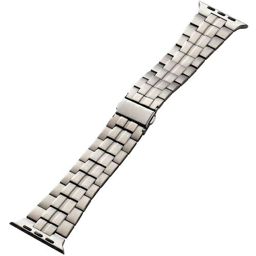 【SALE通貨価値】ELECOM ( エレコム ) Apple Watch 49/45/44/42粍用ダンス楽隊 チタン しろがね色 ( AW-49BDTITSV ) 【製造業者取寄】