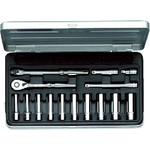 【SALE価格】KTC ( 京都機械工具 ) 6.3sq.ディープソケットレンチセット[15点] ( TB2L10 )｜配管材料プロ トキワ 16,004円