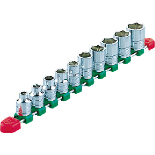 KTC ( 京都機械工具 ) 12.7sq.ソケットセット(10コ組) 差込角12.7mm 6角 ( TB410E )
