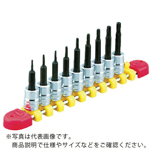 KTC ( 京都機械工具 ) 12.7sq.ヘキサゴンビットソケットセット[9コ組] ( TBT409BH )