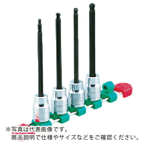KTC ( 京都機械工具 ) 12.7sq.ロングヘキサゴンビットソケットセット(9コ組) ロングタイプ インチ ( TBT4L09BH )