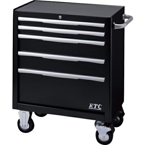 KTC ( 京都機械工具 ) 巻き押し入れ(5段5引き出し)黒いこと ( EKW-1005BK )