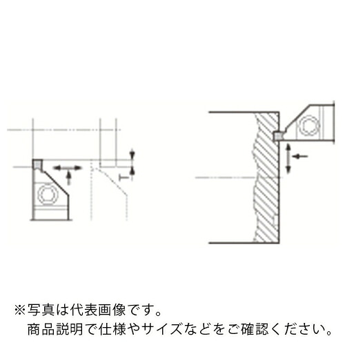 京セラ 外径溝入れ・端面溝入れ加工用ホルダ KGMM ( KGMMR2525M-3 )