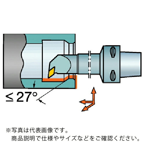 SANDVIK ( サンドビック ) コロマントキャプト コロターン107用切り立てる尖端(410) ( C4-SDUCR-11070-07 (410) )