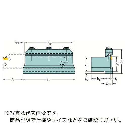 サンドビック T-Max Q-カット ツールブロック(420) ( 151.2-2020-25 (420) )