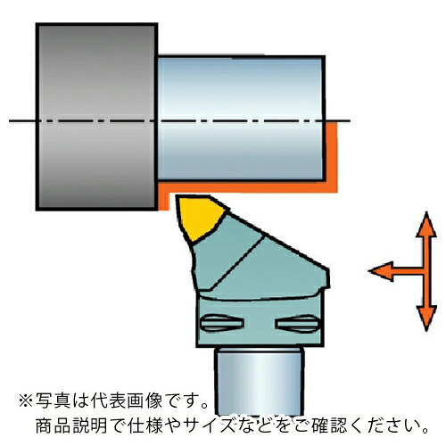 SANDVIK ( サンドビック ) コロマントキャプト コロターンRC用切り立てる尖端(410) ( C4-DWLNR-17090-08 (410) )