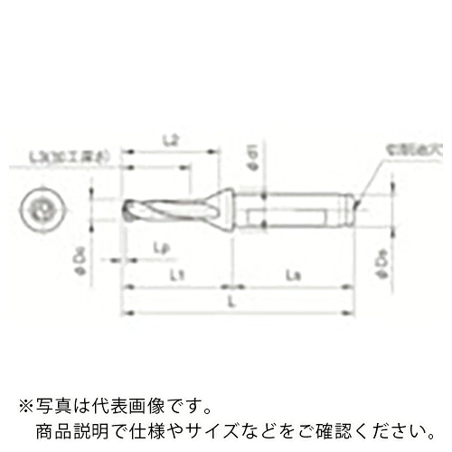 京セラ 神通力せん孔機用ホルダ 空想科学小説-DRC 製作深さ3×DC ( 空想科学小説25-DRC250M-3 )
