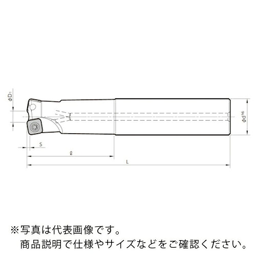 京セラ 高送りカッタ MFH Harrier エンドミル(SOMT10タイプ)ロングシャンク 刃径32mm 刃数2mm 全長200mm シャンク径32mm ( MFH32-S32-10-2T-200 )