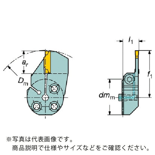 SANDVIK ( サンドビック ) コロターンSL コロカット1・2用端面溝入れ金モール(420) ( 570-32L123H18B064B (420) )
