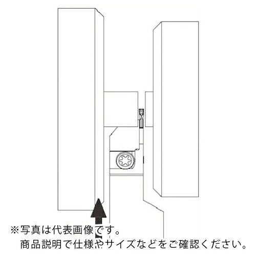京セラ サブスピンドル対応突っ切り用ホルダ KGDS ( KGDSL1616JX-2B )