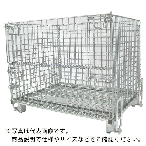 サンキン メッシュパレット 段積みブラケットタイプ 1000X800X850 ( BK-3 )