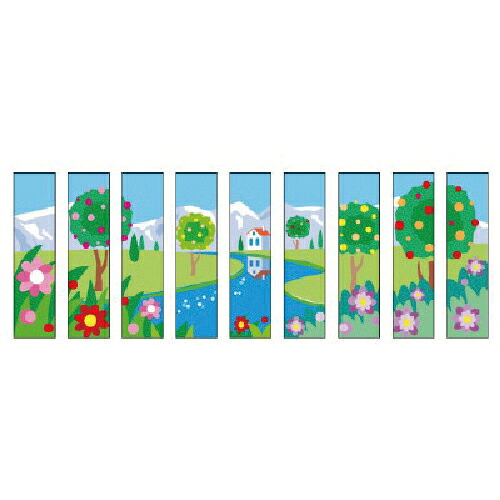 ユニット ワイドシート メルヘンタウン スコッチプリント 1600×400 ( 919-18 ) ユニット(株) 【メーカー取寄】