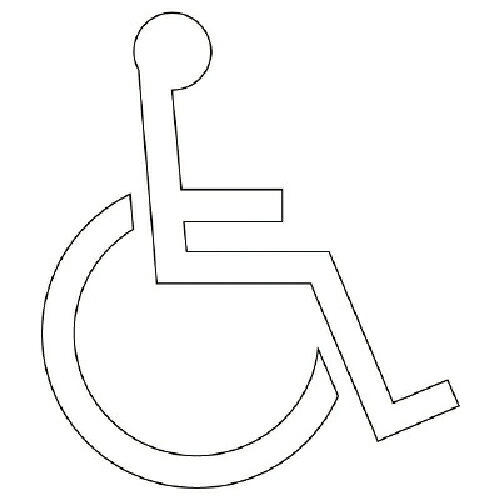ユニット 身障者マーク/マーク ・合成ゴム・1300X1140 ( 835-014 ) ユニット(株) 【メーカー取寄】 22,406円