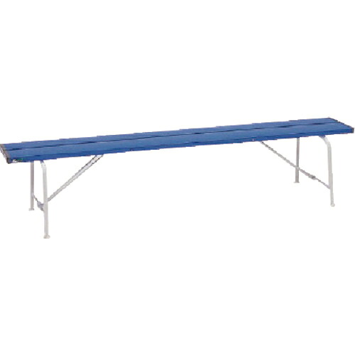 ユニット ベンチ(背なし1800)青色 1800×470×375 ( 376-80 ) ユニット(株) 【メーカー取寄】