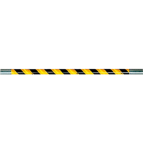 ユニット 単管用カバー サントラスリット反射/黄黒1m5本1組 ( 374-713 ) ユニット(株) 【メーカー取寄】