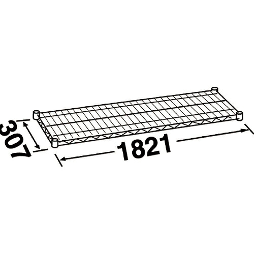 【SALE通貨価値】ERECTA ( エレクター ) エレクターシェルフ 百貨店つづき物 W1821xD307粍 ( SS1820 ) 【製造業者取寄】