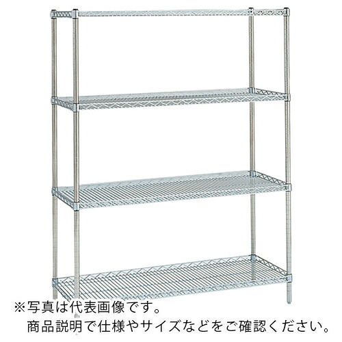 ERECTA ( エレクター ) スーパーシリーズ・サイドアップシェルフ MU1520 間口1518mm×奥行460mm×高さ1892mm DB付 4段 ( MU1520･P1900W-4 ) エレクター(株) 【メーカー取寄】